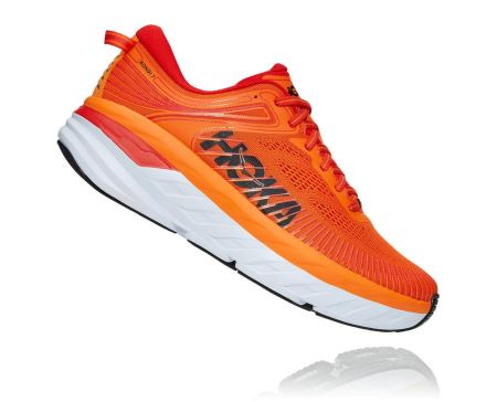 Hoka One One Bondi 7 - Sapatos Ortopédicos Mulher Laranja | PT-P1tWJNU